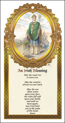 Wood Plaque/Patrick-Irish Blessing   (3528)