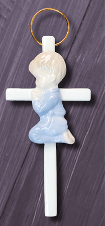 Ceramic Baby Cross - Boy   (3801/BOY)
