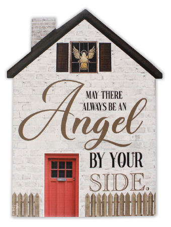 Porcelain Plaque/Angel By Your Side   (38240)