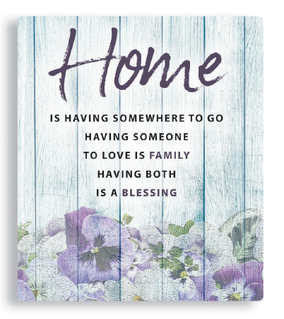 Porcelain Plaque/Home - Family Blessing   (38266)