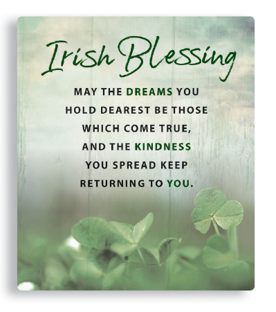 Porcelain Plaque/Irish Blessing   (38267)