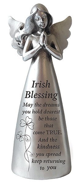 Resin 5 inch Message Angel/Irish Blessing  (39623)