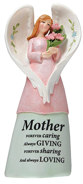 Resin 5 inch Message Angel/Mother (39647)