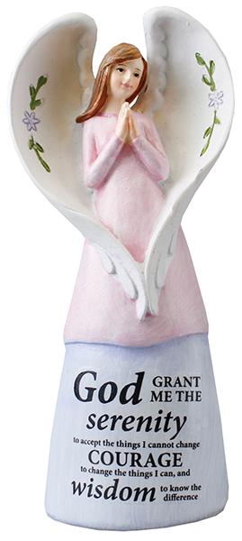 Resin 5 inch Message Angel/Serenity  (39648)