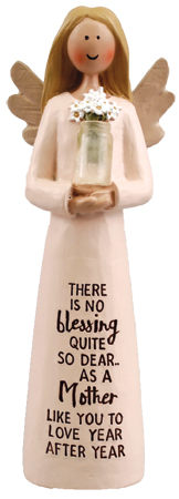 Resin 5 inch Message Angel/Mother Blessing   (39808)
