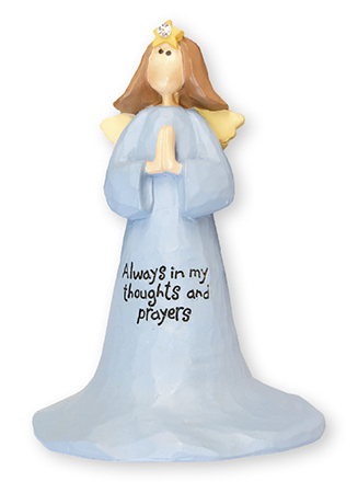 Resin 4 inch Angel - In My Thoughts & Prayers   (3989)