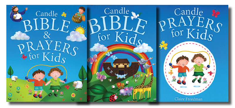 Book/Candle Bible & Prayers For Kids/Hardback   (41328)