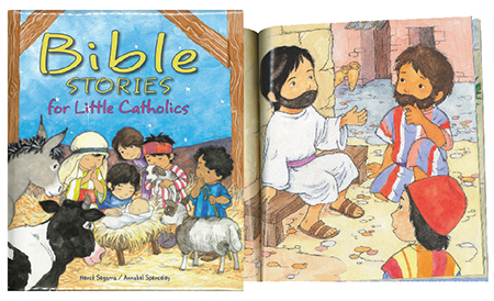 Bible Stories For Little Catholics/Hardback   (4465)