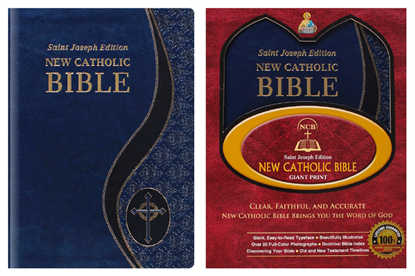 Large Catholic Bible - Blue (LARGE TYPE) Gift Boxed  (44994)