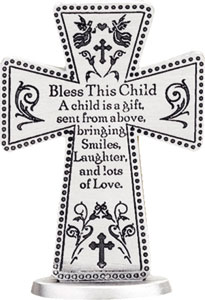 Standing Cross 3 inch/Bless This Child   (46555)