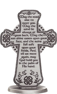 Standing Cross 3 inch/Irish Blessing   (46557)