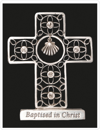Standing 3 inch Cross/Baptism   (46565)