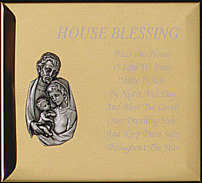 Metal Plaque - House Blessing   (4682)