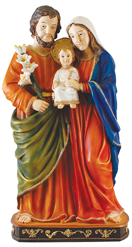 Resin/Fibreglass Statue/Coloured/Holy Family 24 inch  (48554)