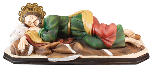 Resin/Fibreglass Statue/Coloured/Sleeping Joseph 24 inch (48562)