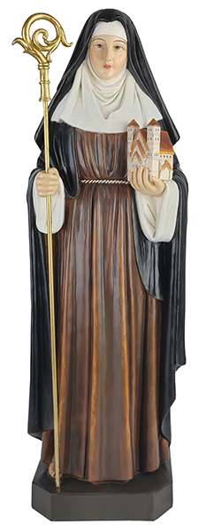 Resin/Fibreglass Statue/Coloured/Saint Brigid 24 inch   (48568)