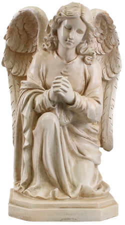 Resin Grave Statue - 20 inch Praying Angel   (48573)