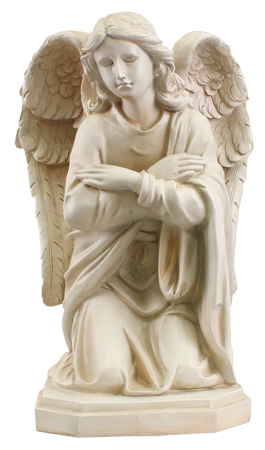 Resin Grave Statue - 20 inch Praying Angel   (48574)