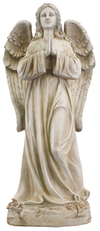 Resin Grave Statue - 33 inch Praying Angel   (48577)