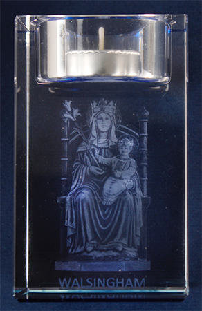 Crystal Block/Votive Holder/Walsingham   (50618/WALSINGHAM)