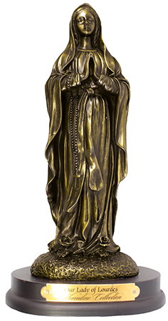 8 inch Bronze Art Statue-Lourdes   (52413)