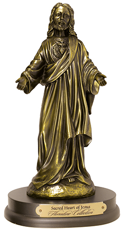 10 1/2 inch Bronze Art Statue-S.Heart   (52427)