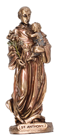 Veronese Resin Statue/3 1/2 inch St Anthony   (52651)