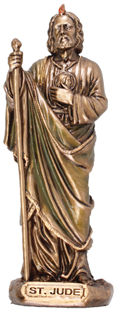 Veronese Resin Statue/3 1/2 inch Saint Jude   (52657)