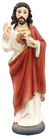 Renaissance 3 1/2 inch  Statue-S.Heart of Jesus   (52871)