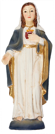 Renaissance 3 1/2 inch  Statue-S.Heart of Mary   (52872)