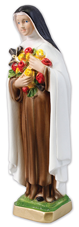 8 1/2 inch Plaster Statue/St. Theresa   (5543)