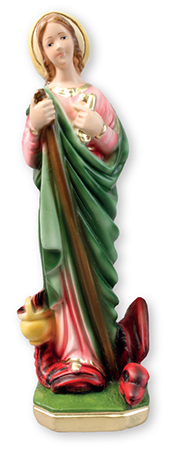 8 1/4 inch Plaster Statue/St. Martha   (5545)
