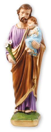 8 1/2 inch Plaster Statue/St. Joseph   (5551)