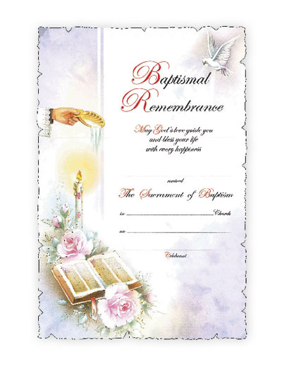 Baptismal Certificate (5817)