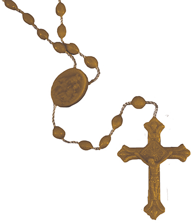 Plastic Rosary - Corded - Brown   (6014/BR)