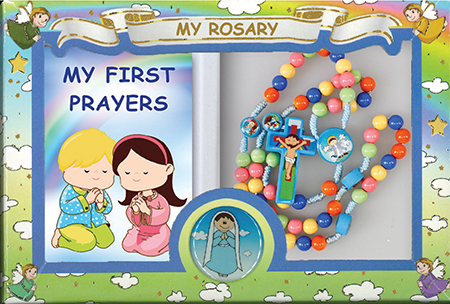Resin Corded Childrens Rosary/Multi Coloured   (60150)