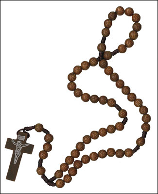 Resin Rosary With Cross Beads   (6026)