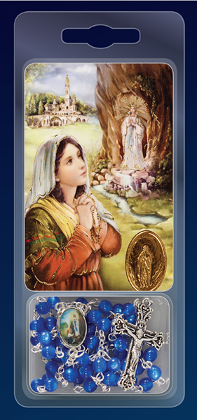 Rosary & Card Set/Lourdes   (60507)