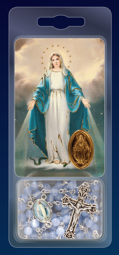 Rosary & Card Set/Miraculous   (60509)