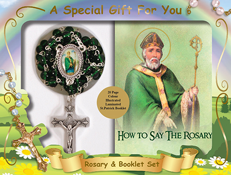 Glass Rosary/Green/St.Patrick   (60683)