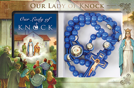 Resin Corded Rosary/Blue/Knock   (60691)
