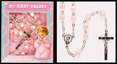 Glass Rosary/My First Rosary/Girl   (6109)