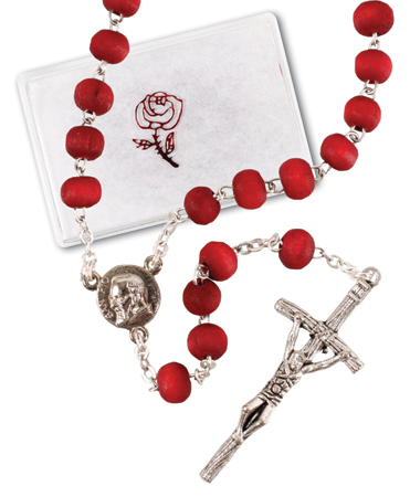 Wood Perfumed Rosary   (6245)