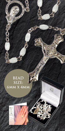 Mother of Pearl Rosary   (6256)