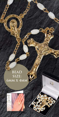 Mother of Pearl Rosary   (6259)