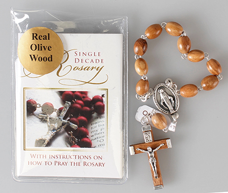 Single Decade Rosary/Olive Wood   (62730)