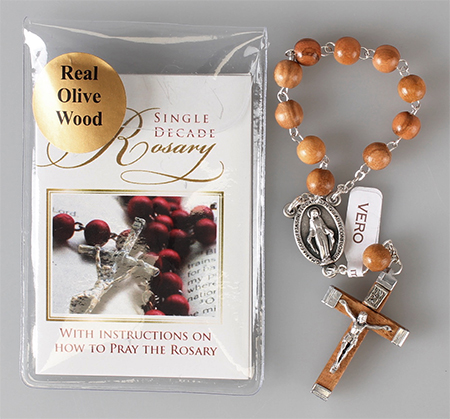 Single Decade Rosary/Olive Wood   (62732)