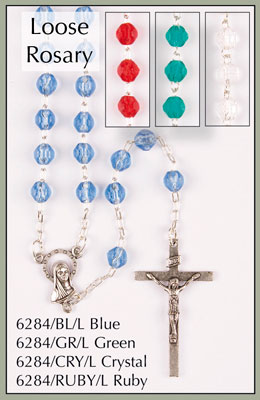 LOOSE ROSARY/RUBY   (6284/RUBY/L)