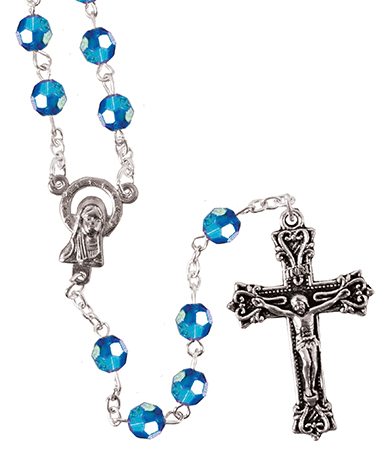 Acrylic Rosary/Blue   (6288/BL)