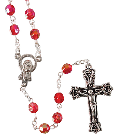 Acrylic Rosary/Ruby   (6288/RUBY)